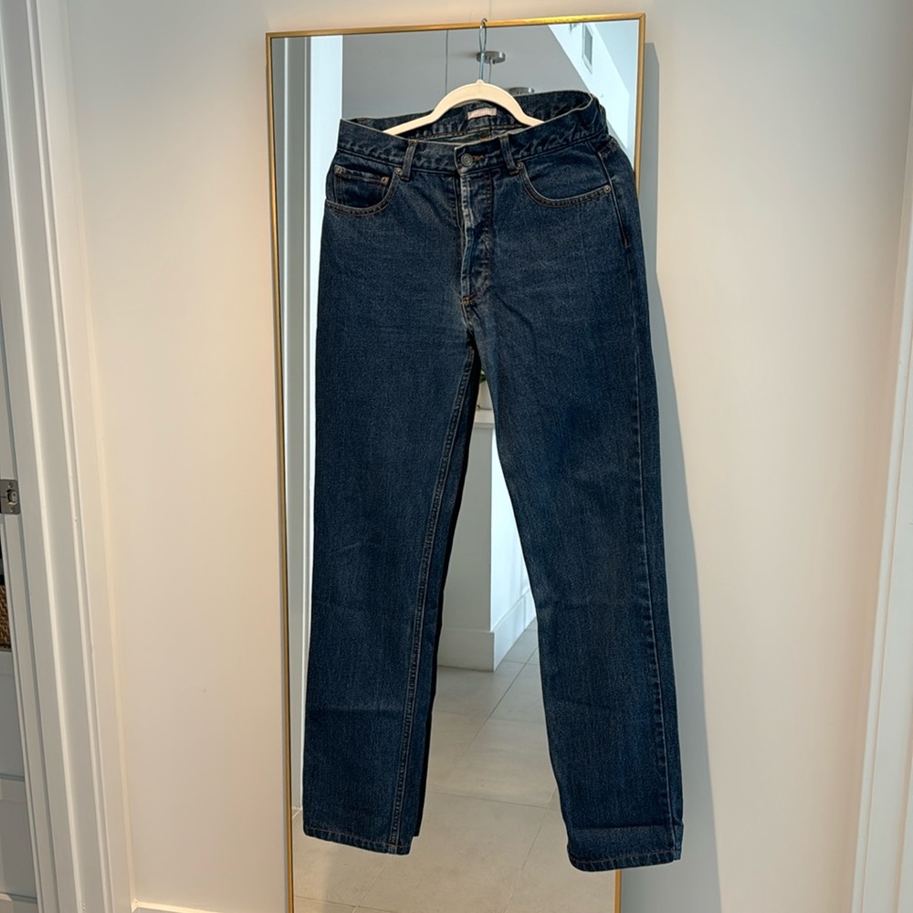 12 STOREEZ - MOM-FIT TAPERED-LEG JEANS